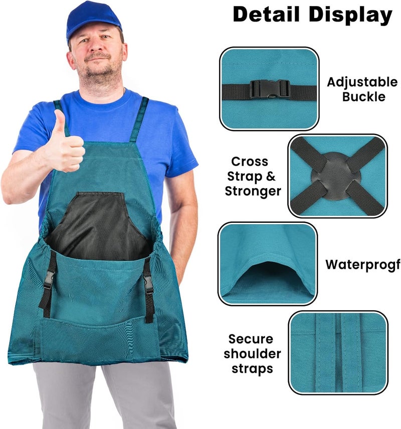 Talkson Gardening Apron, Garden Apron with Quick Release Pockets,Water Resistant Oxford with Adjustment Cross Strap,Farm Work - Image 3